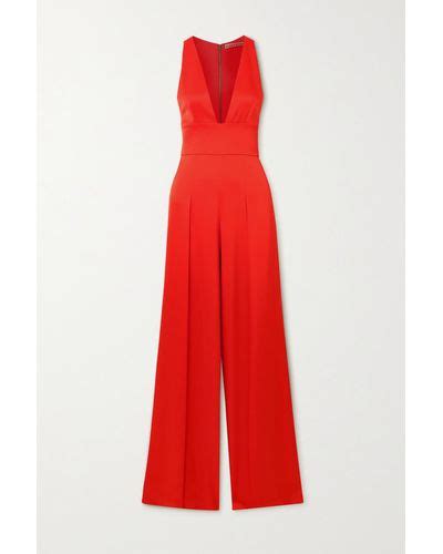 alice and olivia poshmark|alice and olivia red jumpsuit.